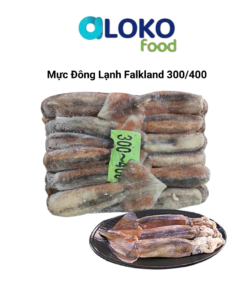 Mực đông lạnh Falkland 300/400 	포클랜드 선동 포크오징어 (M)  300/400