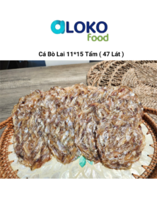 Cá bò lai 11*15 tẩm (27 lát) 1kg	두꺼운 쥐포
