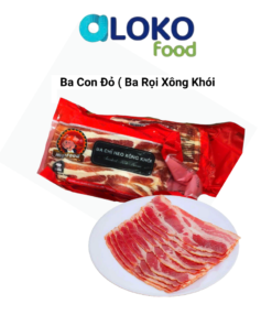 Ba con đỏ ( ba rọi xông khói)	베이컨