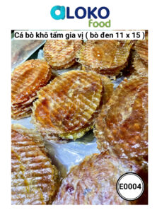 Cá bò khô tẩm gia vị ( Bò đen 11 x  15 )	옛날쥐포(단포)